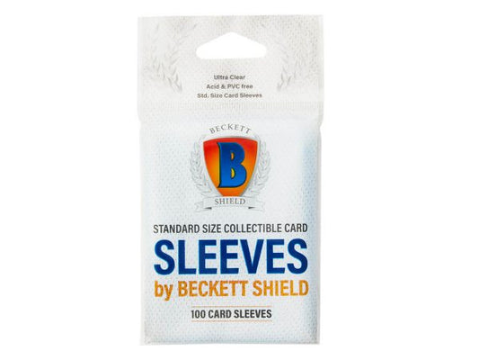 Beckett Shield - Standard Size Collectible Card Sleeves 100 Pack 