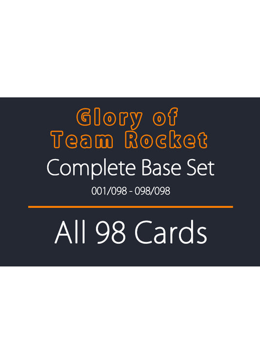 Glory of Team Rocket SV10 Full Base Set x 98 Cards 