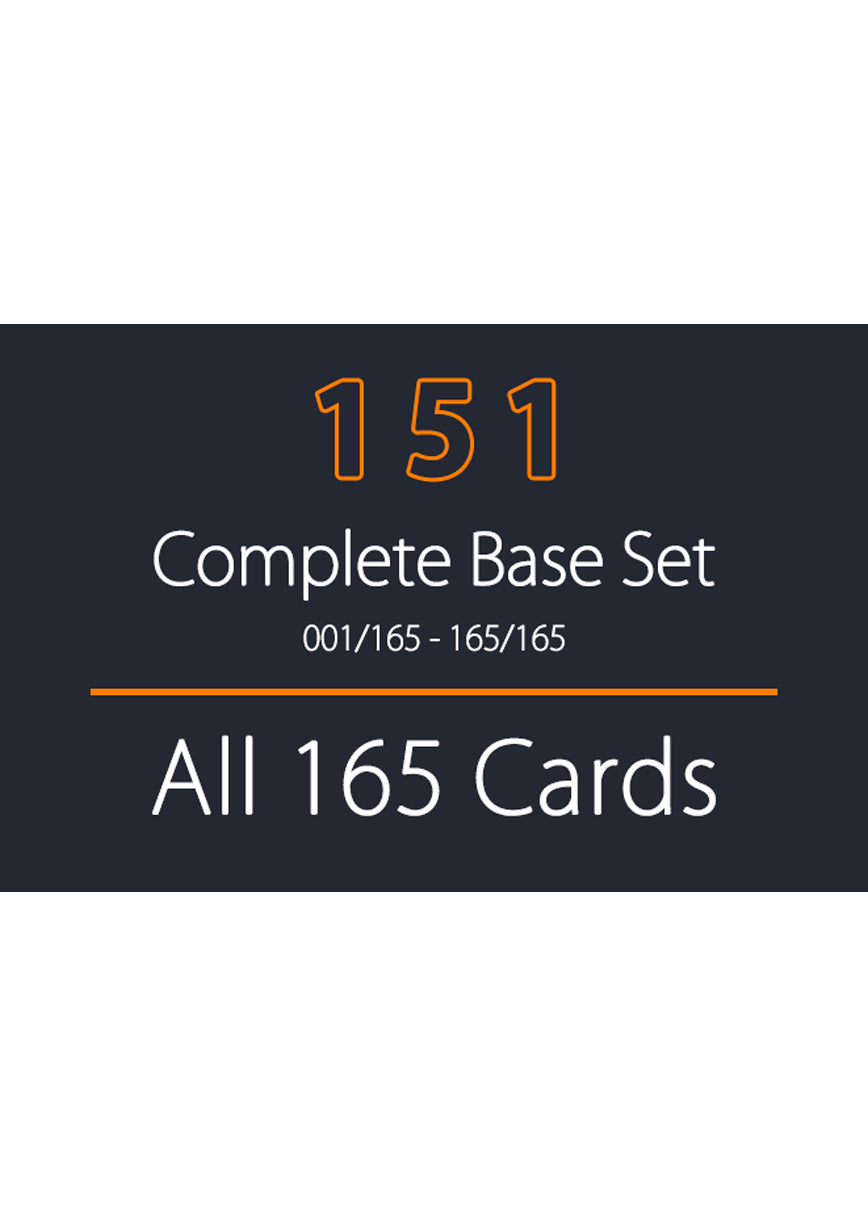 151 SV2a Full Base Set x 165 Cards 
