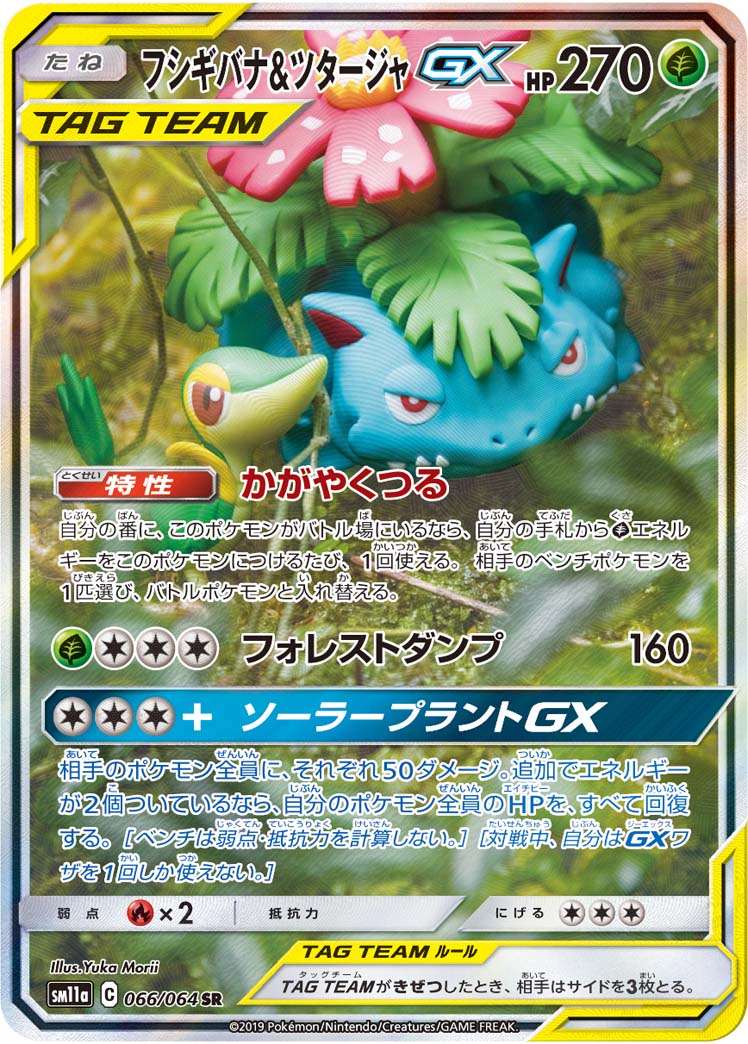 066/064 Venusaur & Snivy SR SM11a