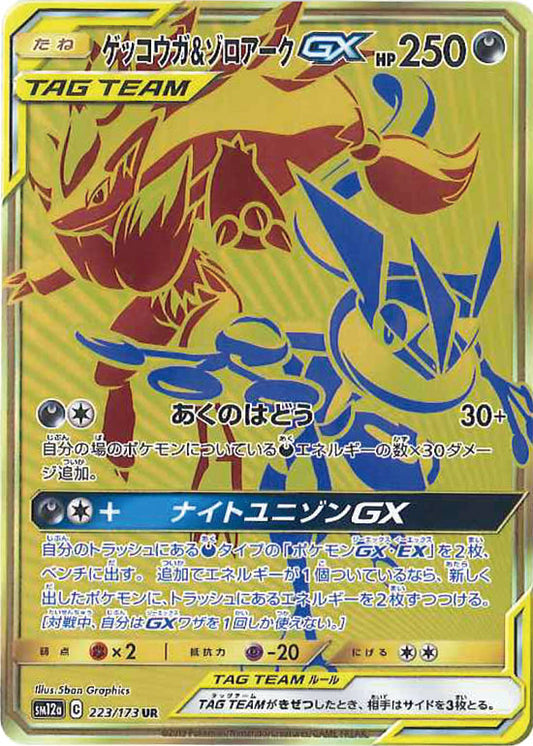 223/173 Greninja & Zoroark UR SM12a