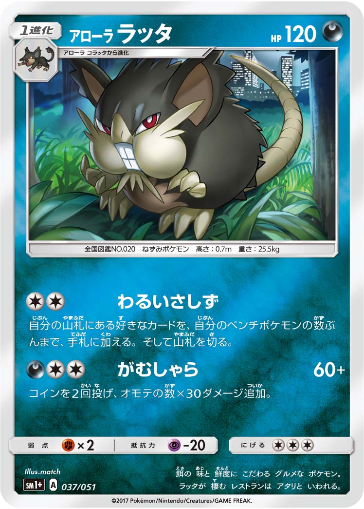 037/051 Alolan Raticate SM1+